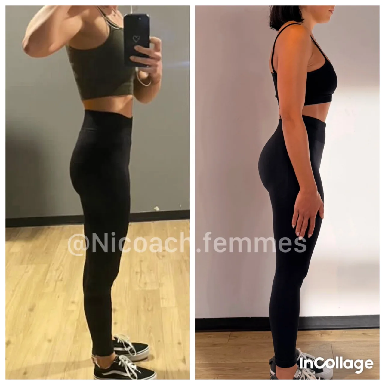 Oriane, transformation en musculation, de 41 à 48 kg en deux ans