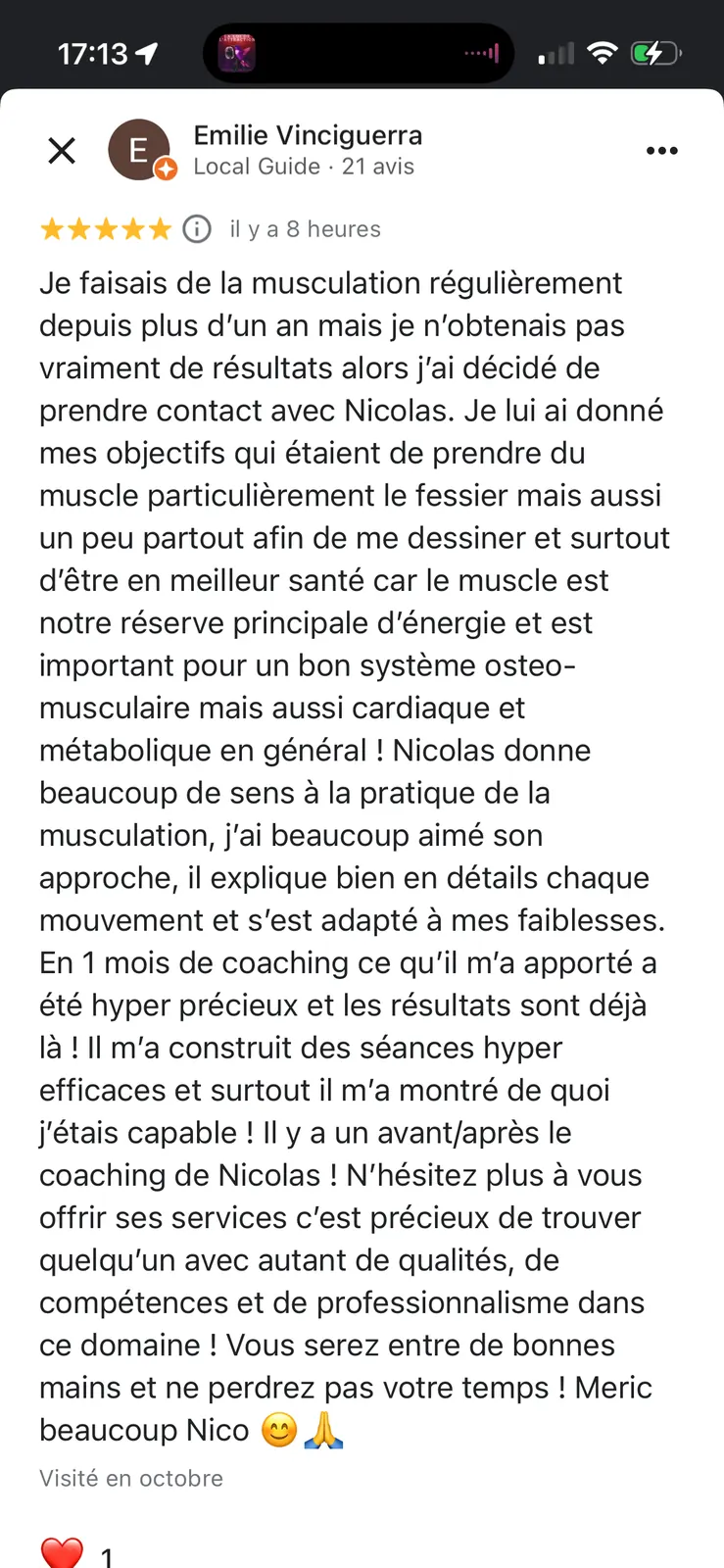 Message reçu d'une élève de l'Académie des Guerrières