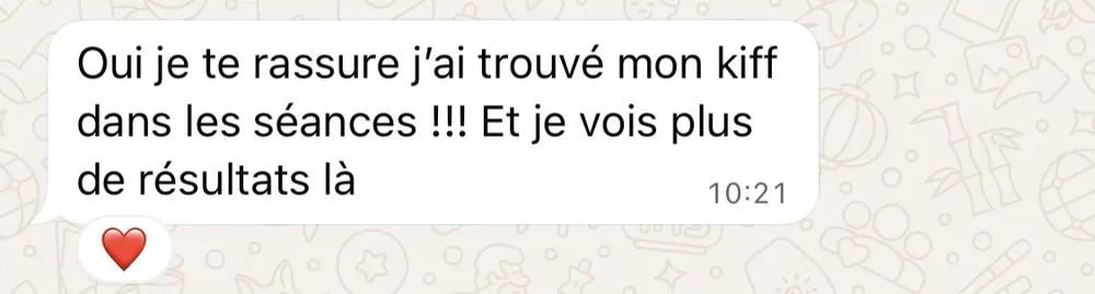 Message reçu d'une élève de l'Académie des Guerrières