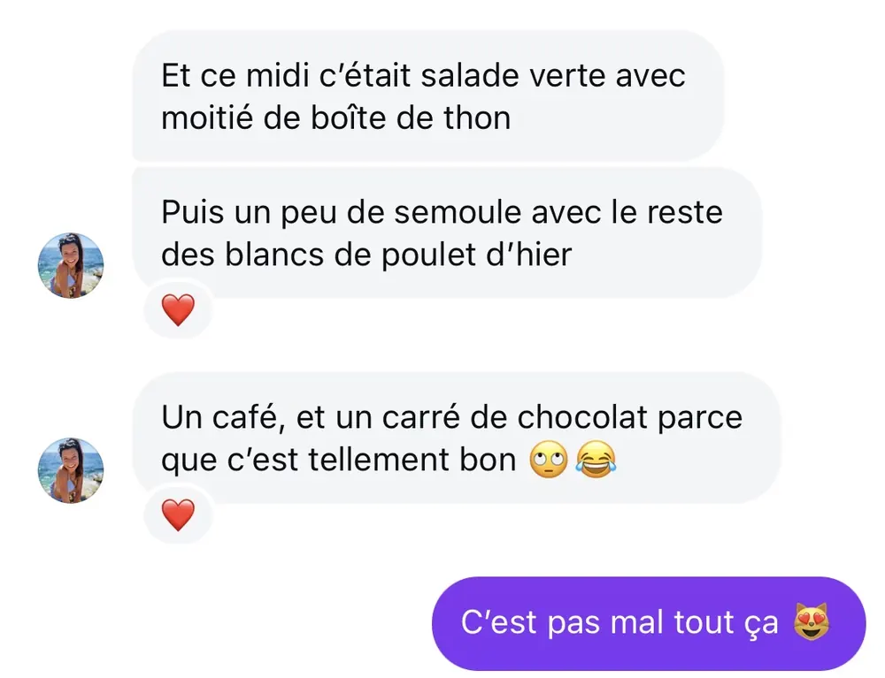 Message reçu d'une élève de l'Académie des Guerrières