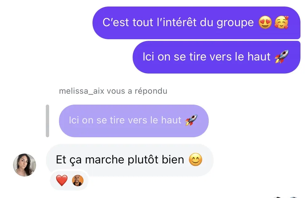 Message reçu d'une élève de l'Académie des Guerrières
