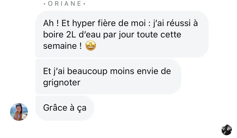 Message reçu d'une élève de l'Académie des Guerrières