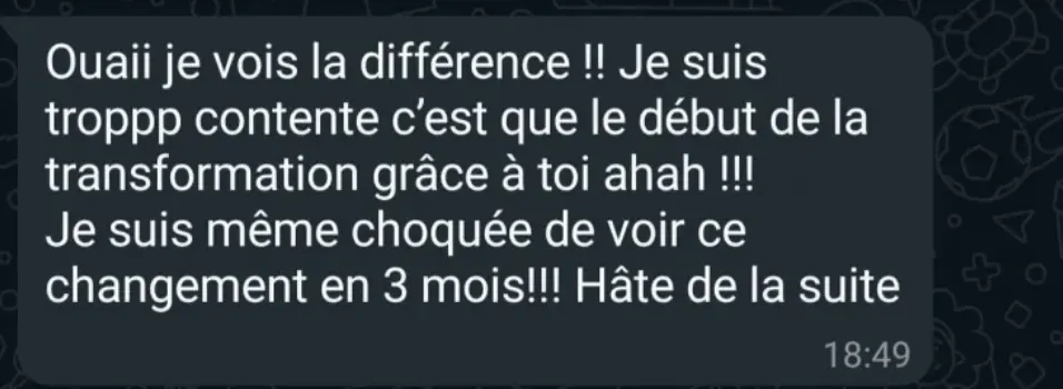 Message reçu d'une élève de l'Académie des Guerrières