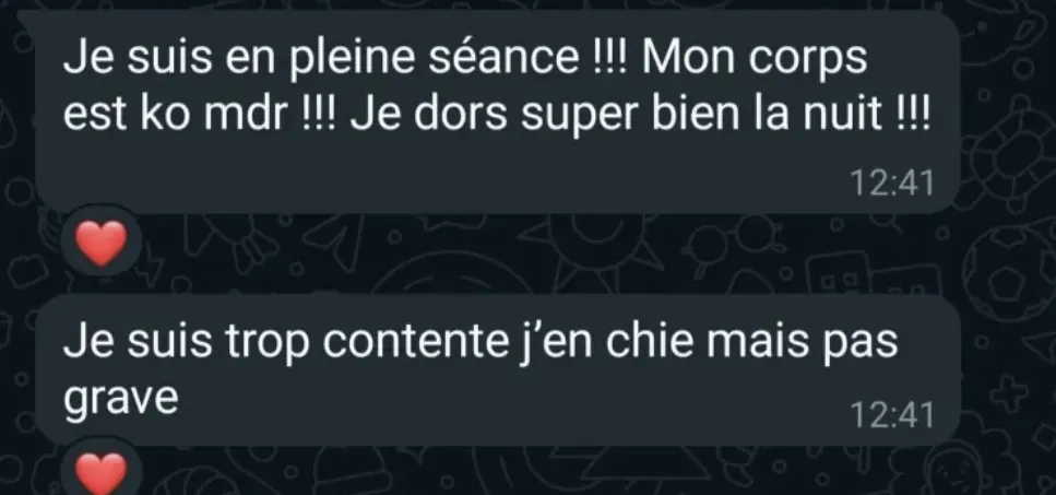 Message reçu d'une élève de l'Académie des Guerrières
