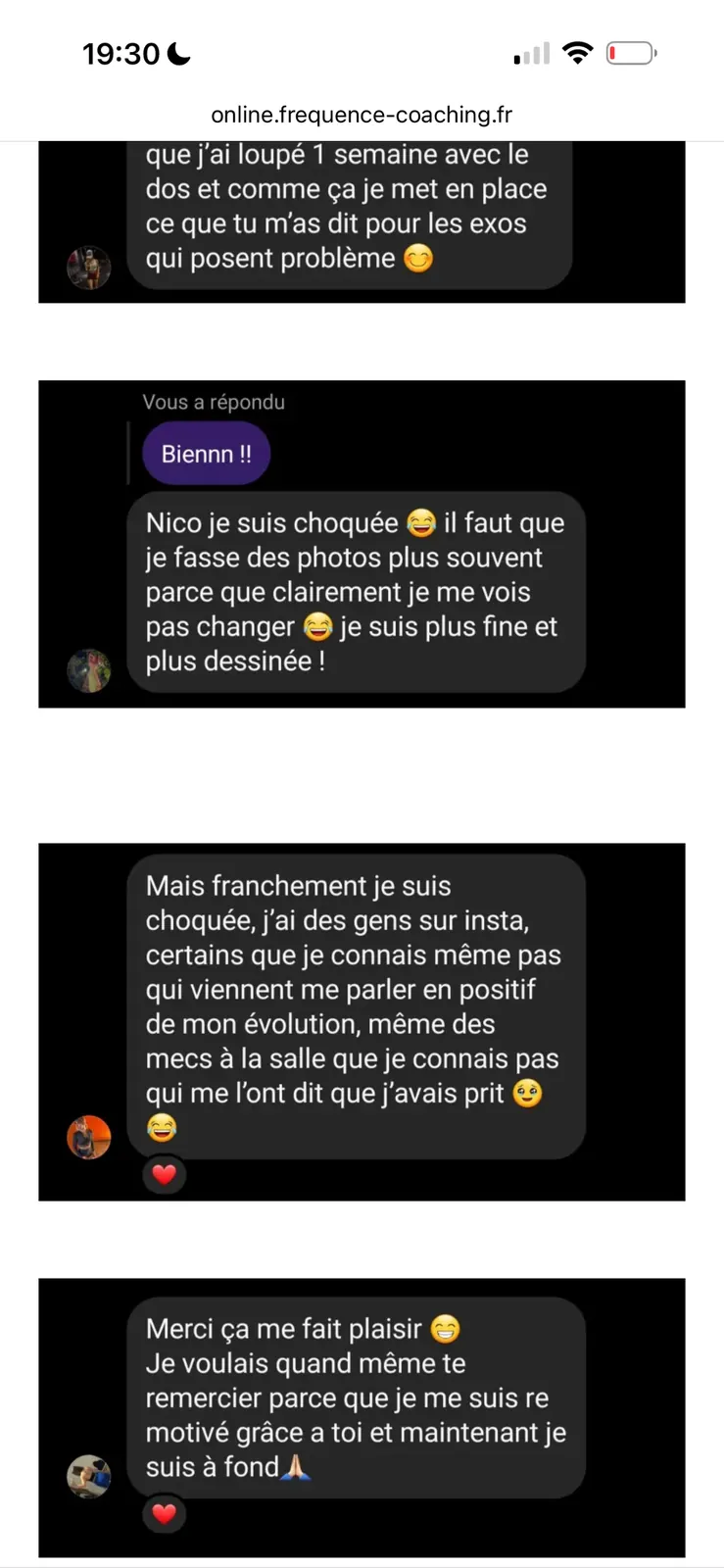 Message reçu d'une élève de l'Académie des Guerrières