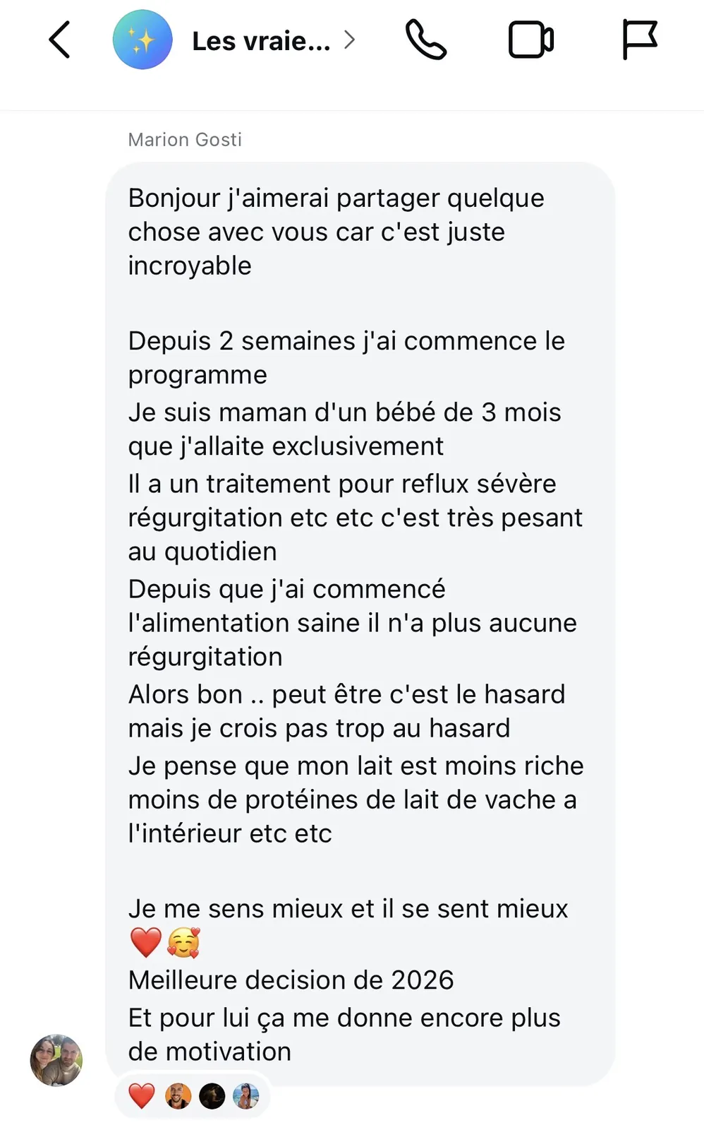 Message reçu d'une élève de l'Académie des Guerrières