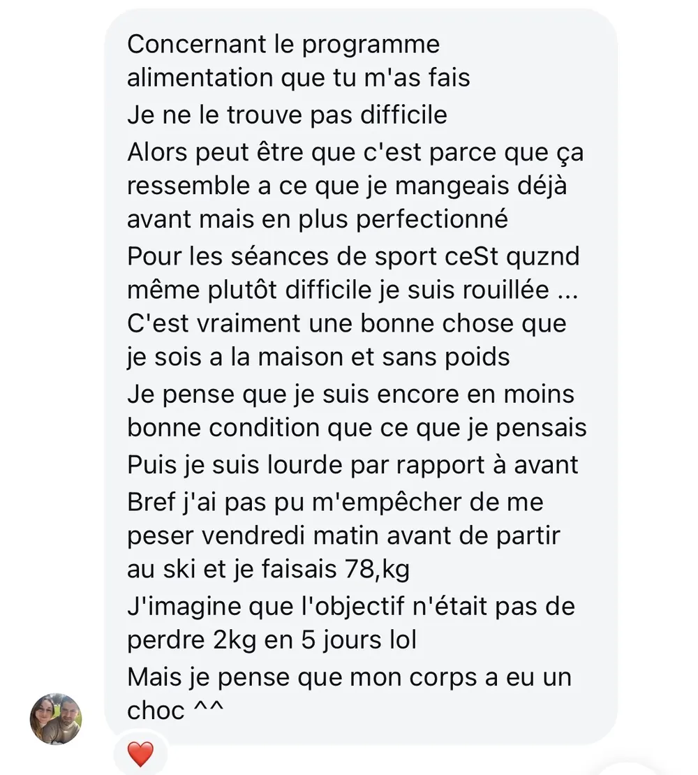 Message reçu d'une élève de l'Académie des Guerrières