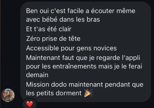 Message reçu d'une élève de l'Académie des Guerrières