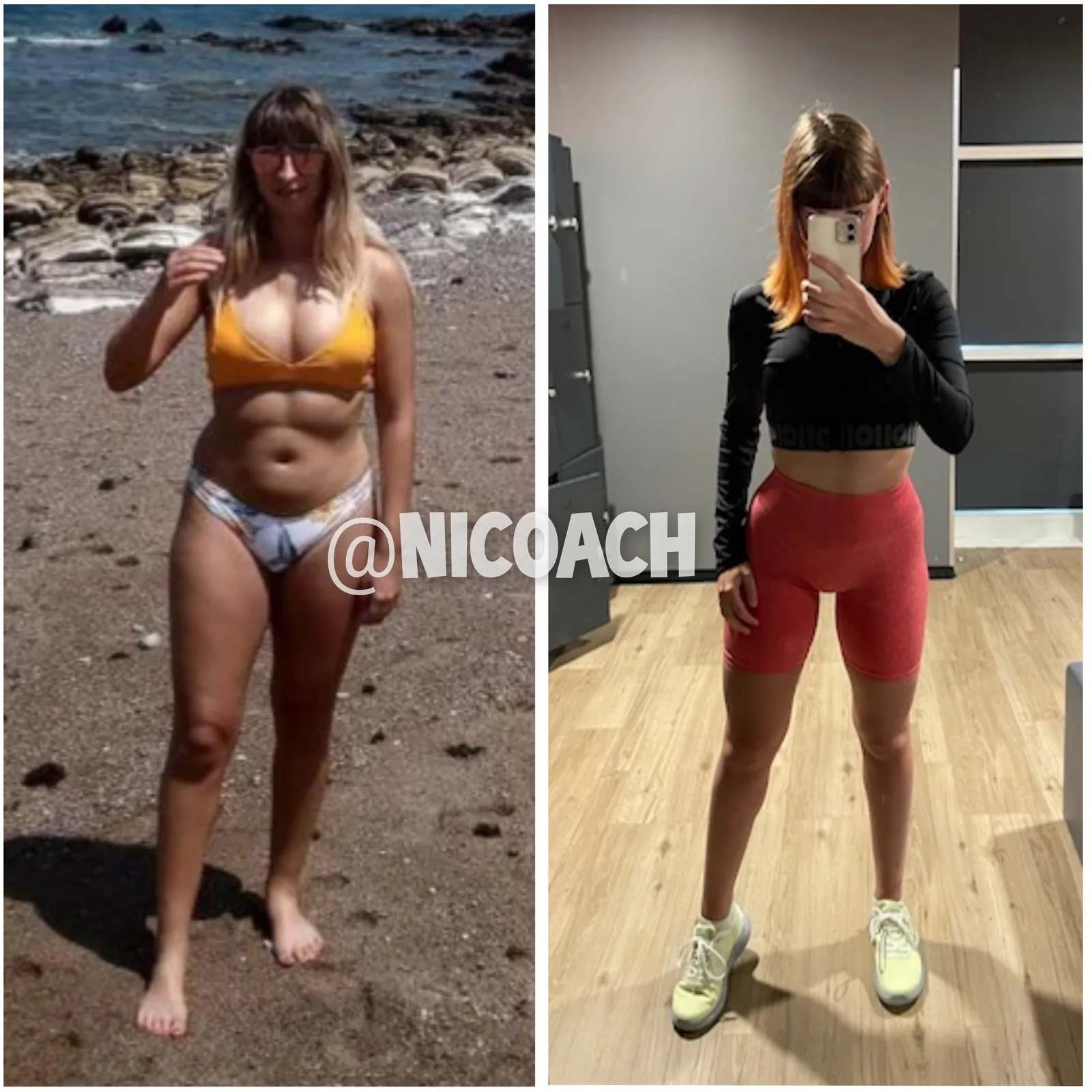 Julia, transformation en musculation, de 60 à 55 kg en trois ans