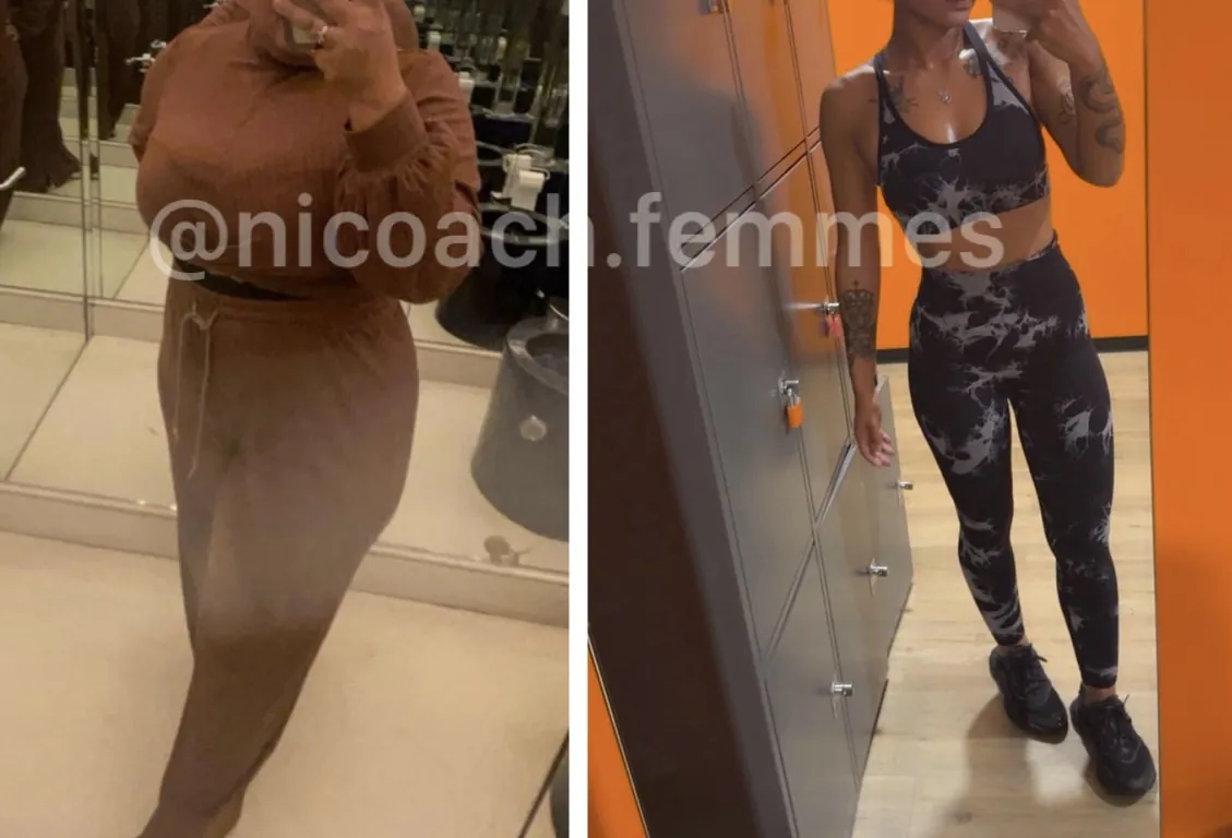 Gabie avant et après, deuxième montage transformation